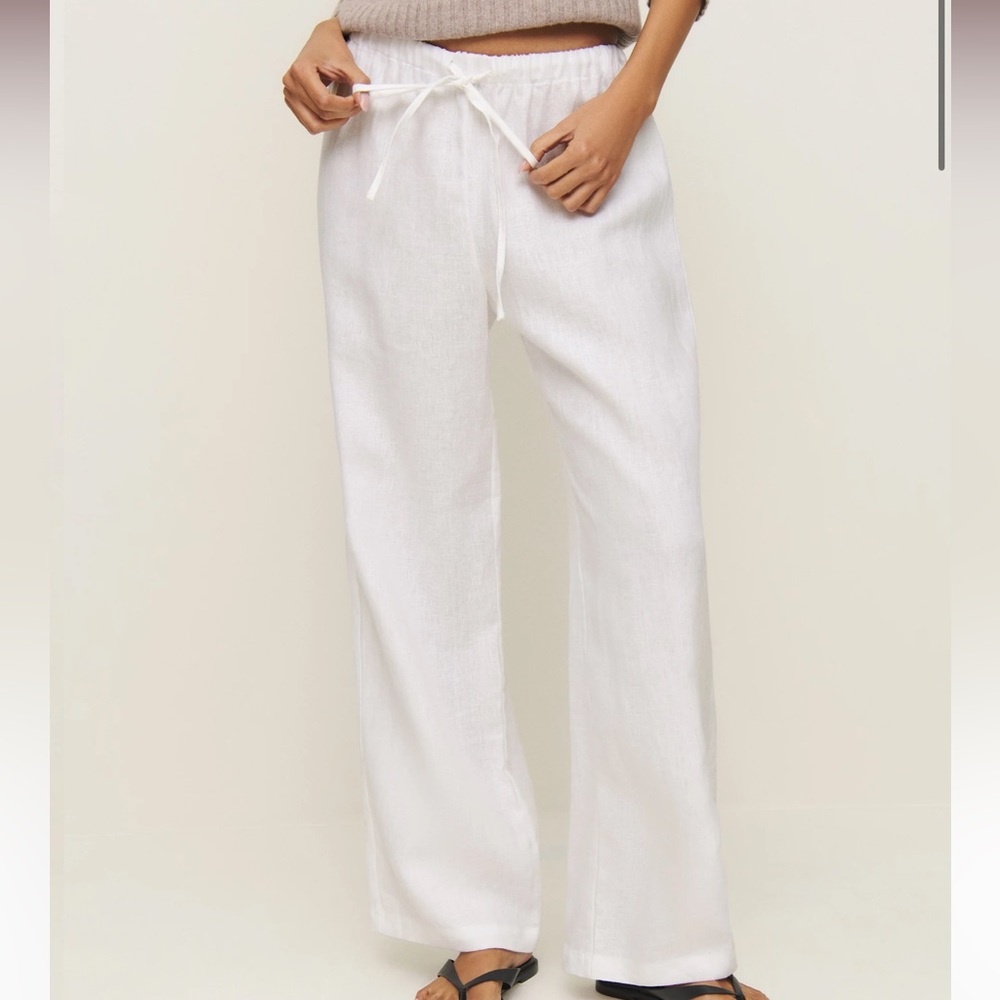 Reformation Olina Linen Pant Size L